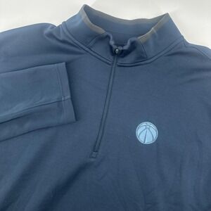 Washington Wizards Nike Golf Jacket Mens 2XL Blue Dri-FIT 1/4 Zip Pullover Top